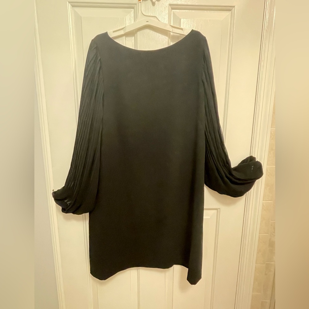 EUC size 16 black dress from White House Black Market, long sleeves